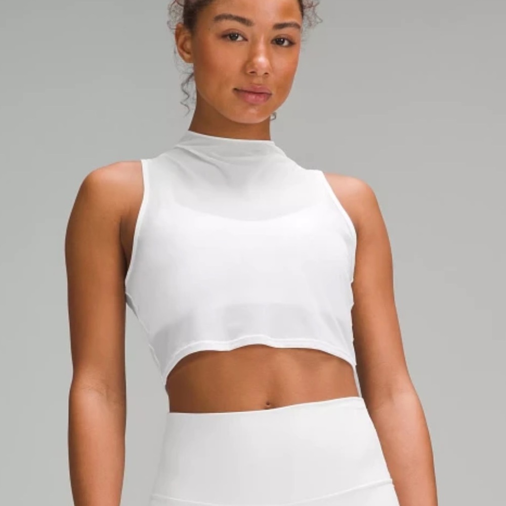 Lululemon Keyhole White Tank Top